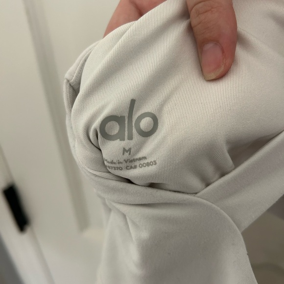 Alo Yoga AloSoft Backspin Dress In White - Picture 6 of 7